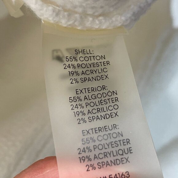 NEW Calvin Klein Womens XL Ivory Cowl Neck Sweater Raglan Sleeve Knit Top - Picture 5 of 11